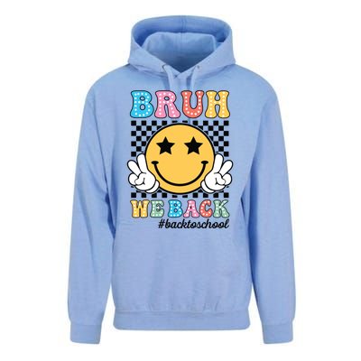 Bruh We Back Teachers Retro Back To School Boy Girl Unisex Surf Hoodie