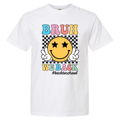 Bruh We Back Teachers Retro Back To School Boy Girl Garment-Dyed Heavyweight T-Shirt