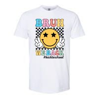 Bruh We Back Teachers Retro Back To School Boy Girl Softstyle CVC T-Shirt