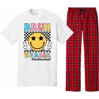 Bruh We Back Teachers Retro Back To School Boy Girl Pajama Set