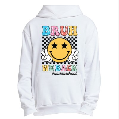 Bruh We Back Teachers Retro Back To School Boy Girl Urban Pullover Hoodie