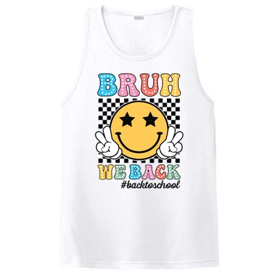 Bruh We Back Teachers Retro Back To School Boy Girl PosiCharge Competitor Tank