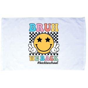 Bruh We Back Teachers Retro Back To School Boy Girl Microfiber Hand Towel