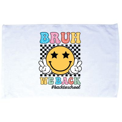 Bruh We Back Teachers Retro Back To School Boy Girl Microfiber Hand Towel