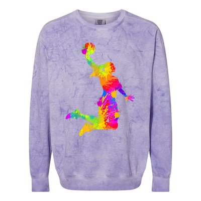 Basketball Women Colorblast Crewneck Sweatshirt