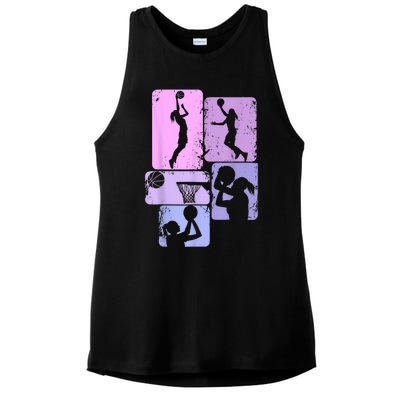 Basketball Women Ladies PosiCharge Tri-Blend Wicking Tank