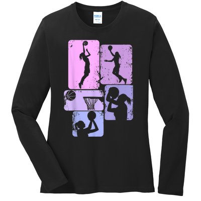 Basketball Women Ladies Long Sleeve Shirt