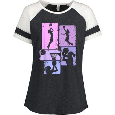 Basketball Women Enza Ladies Jersey Colorblock Tee