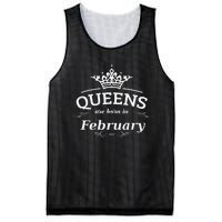 Birthday Wo Born In February Mesh Reversible Basketball Jersey Tank