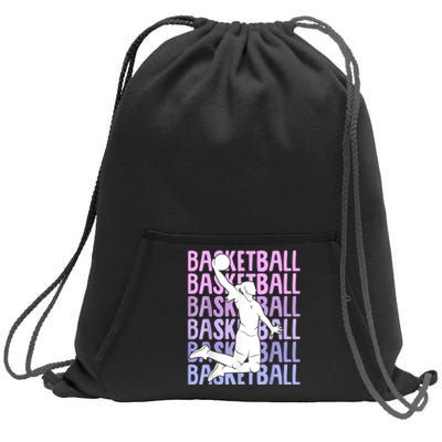 Basketball Women Sweatshirt Cinch Pack Bag