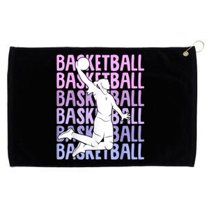 Basketball Women Grommeted Golf Towel