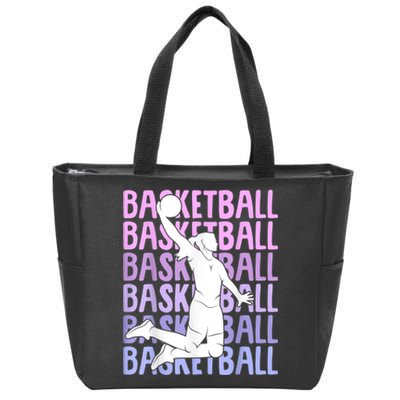 Basketball Women Zip Tote Bag