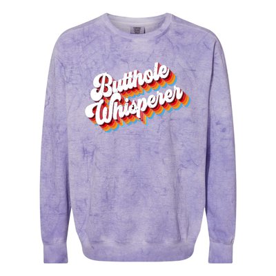 Butthole Whisperer Colorblast Crewneck Sweatshirt