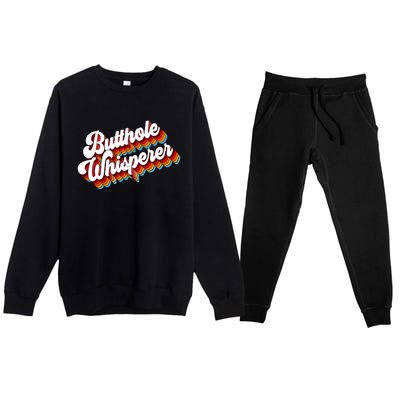 Butthole Whisperer Premium Crewneck Sweatsuit Set