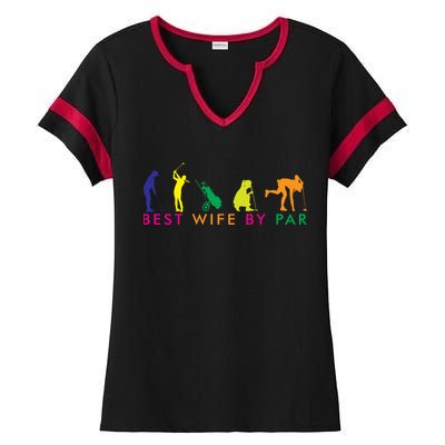 Best Wife By Par Ladies Halftime Notch Neck Tee