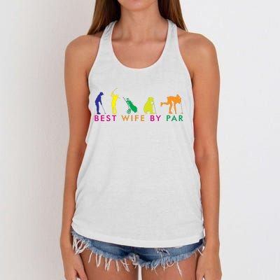 Best Wife By Par Women's Knotted Racerback Tank