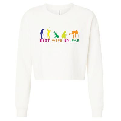 Best Wife By Par Cropped Pullover Crew