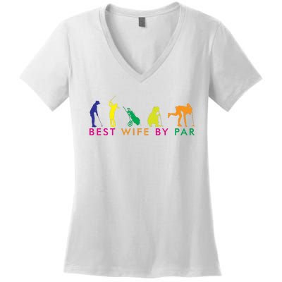 Best Wife By Par Women's V-Neck T-Shirt