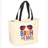 Bruh We Back Transportation Squad First Day Of School Zip Tote Bag