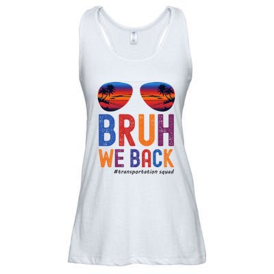 Bruh We Back Transportation Squad First Day Of School Ladies Essential Flowy Tank