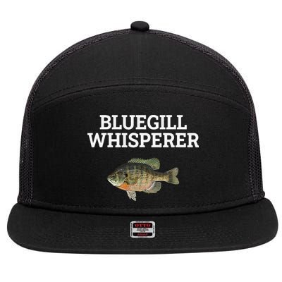 Bluegill Whisperer Bluegill Fishing 7 Panel Mesh Trucker Snapback Hat