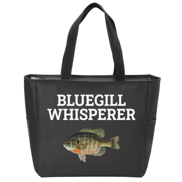 Bluegill Whisperer Bluegill Fishing Zip Tote Bag
