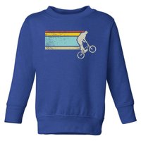 Bmx Wheelie Bike Trick Vintage Flatland Cycling Bicycle Gift Toddler Sweatshirt