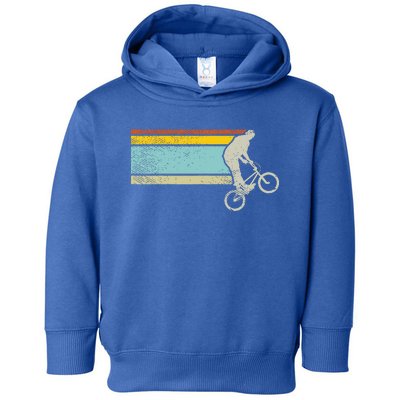 Bmx Wheelie Bike Trick Vintage Flatland Cycling Bicycle Gift Toddler Hoodie