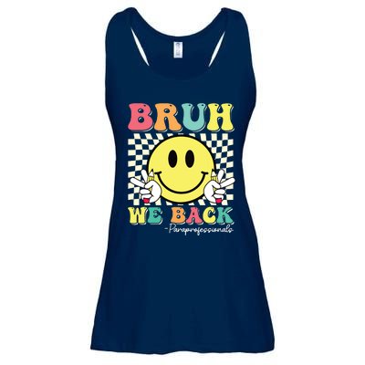 Bruh We Back Paraprofessionals Smile Back To School Paras Ladies Essential Flowy Tank