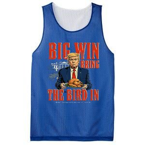 Big Win Bring The Bird In Funny Trump Thanksgiving Mesh Reversible Basketball Jersey Tank