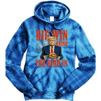 Big Win Bring The Bird In Funny Trump Thanksgiving Tie Dye Hoodie