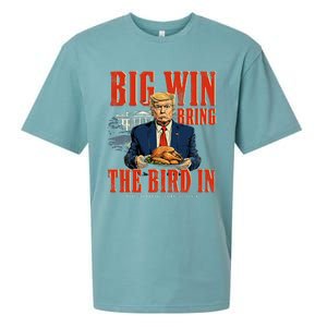 Big Win Bring The Bird In Funny Trump Thanksgiving Sueded Cloud Jersey T-Shirt