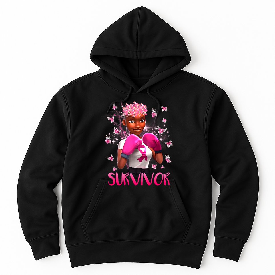 Black Women Breast Cancer Survivor Breast Cancer Awareness Hoodie