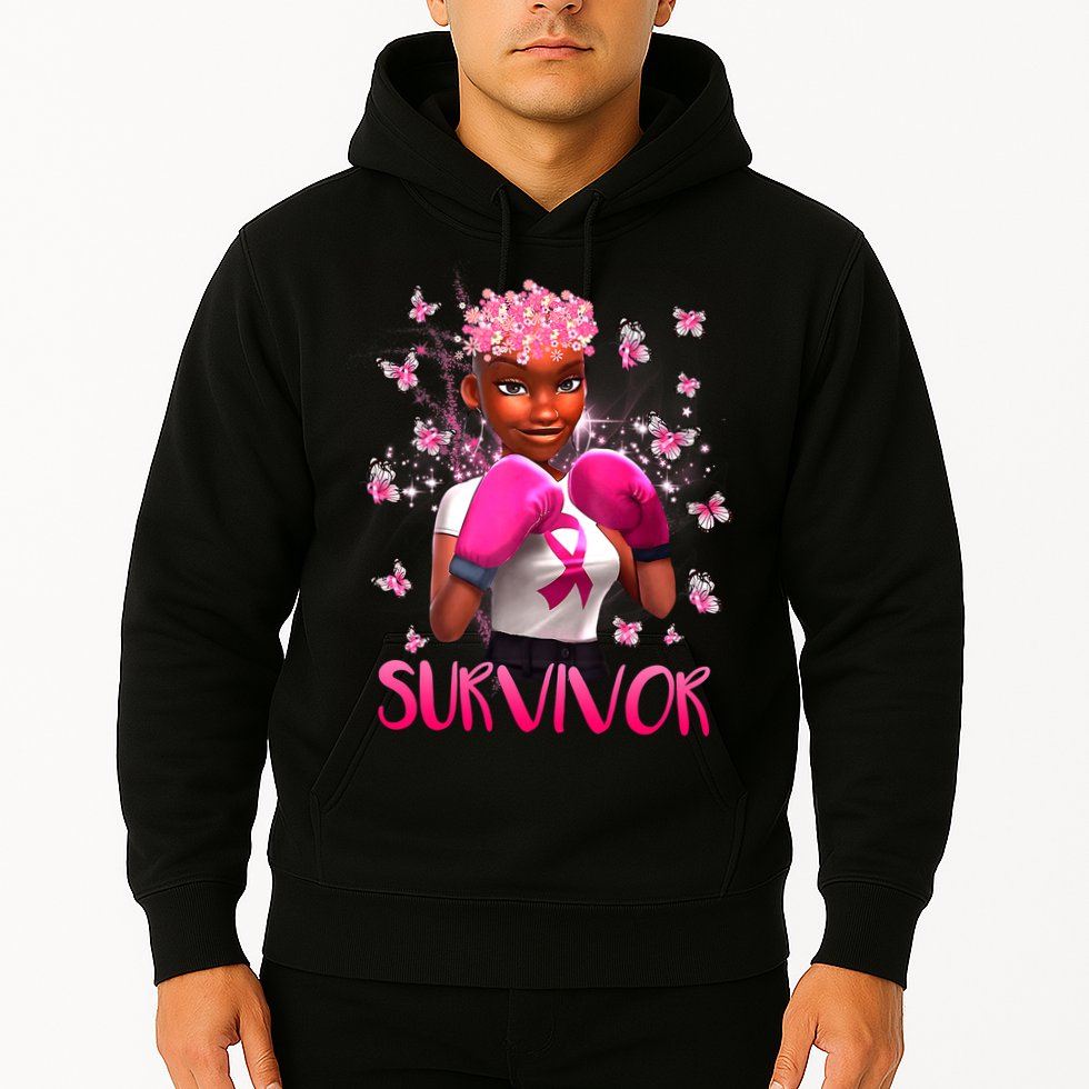 Black Women Breast Cancer Survivor Breast Cancer Awareness Hoodie