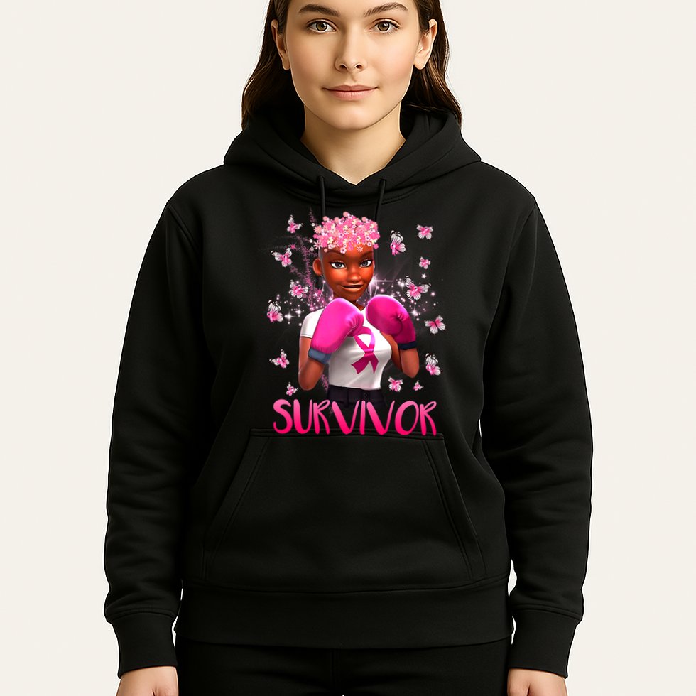 Black Women Breast Cancer Survivor Breast Cancer Awareness Hoodie