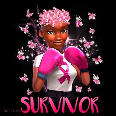 Black Women Breast Cancer Survivor Breast Cancer Awareness T-Shirt