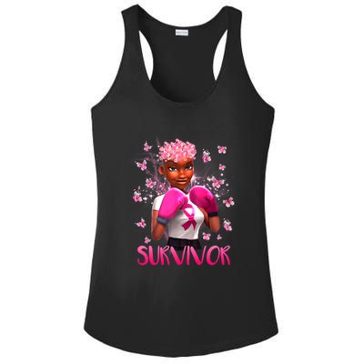 Black Women Breast Cancer Survivor Breast Cancer Awareness Ladies PosiCharge Competitor Racerback Tank