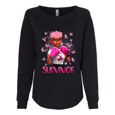 Black Women Breast Cancer Survivor Breast Cancer Awareness Womens California Wash Sweatshirt