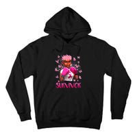 Black Women Breast Cancer Survivor Breast Cancer Awareness Tall Hoodie