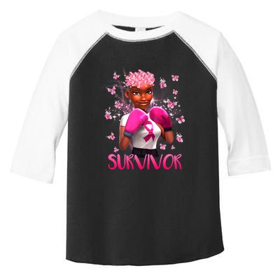 Black Women Breast Cancer Survivor Breast Cancer Awareness Toddler Fine Jersey T-Shirt