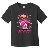 Black Women Breast Cancer Survivor Breast Cancer Awareness Toddler T-Shirt