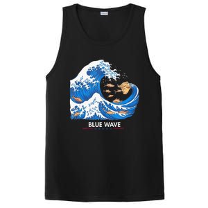 Blue Wave Big Fish Eat Little Fish Trump Hair PosiCharge Competitor Tank