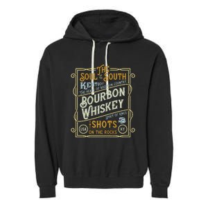 Bourbon Whiskey Garment-Dyed Fleece Hoodie