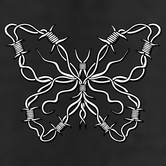 Barbed Wire Butterfly Cool Comfort Performance Bucket Hat