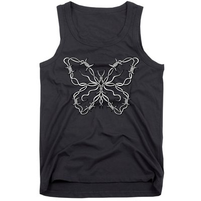 Barbed Wire Butterfly Tank Top