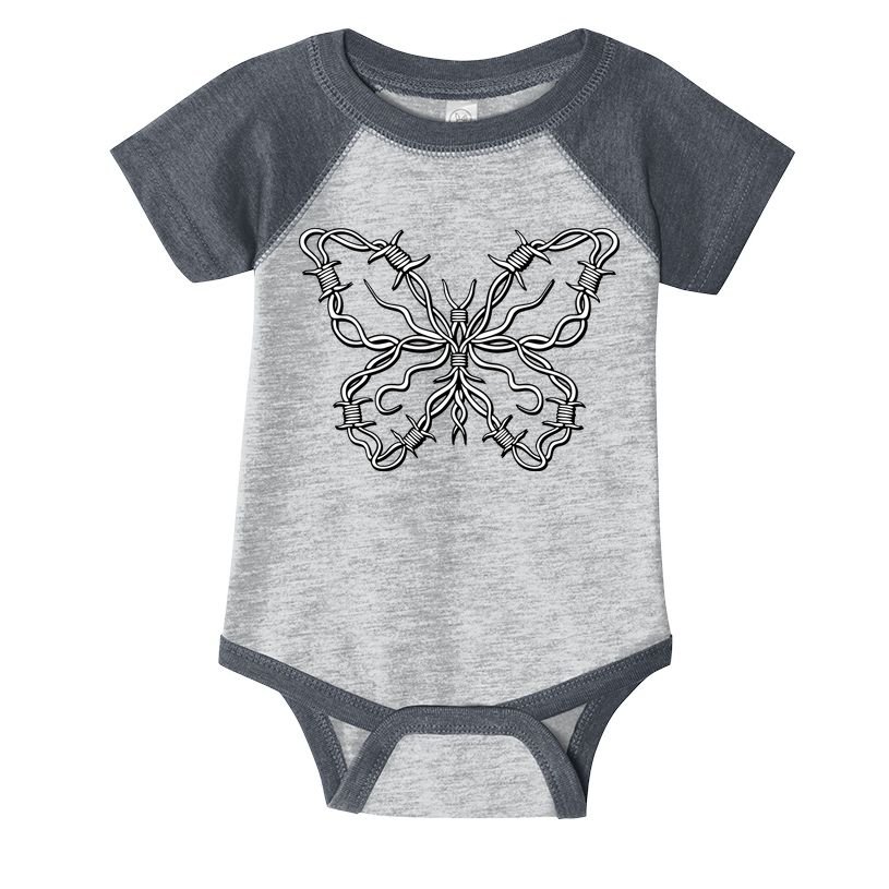 Barbed Wire Butterfly Infant Baby Jersey Bodysuit