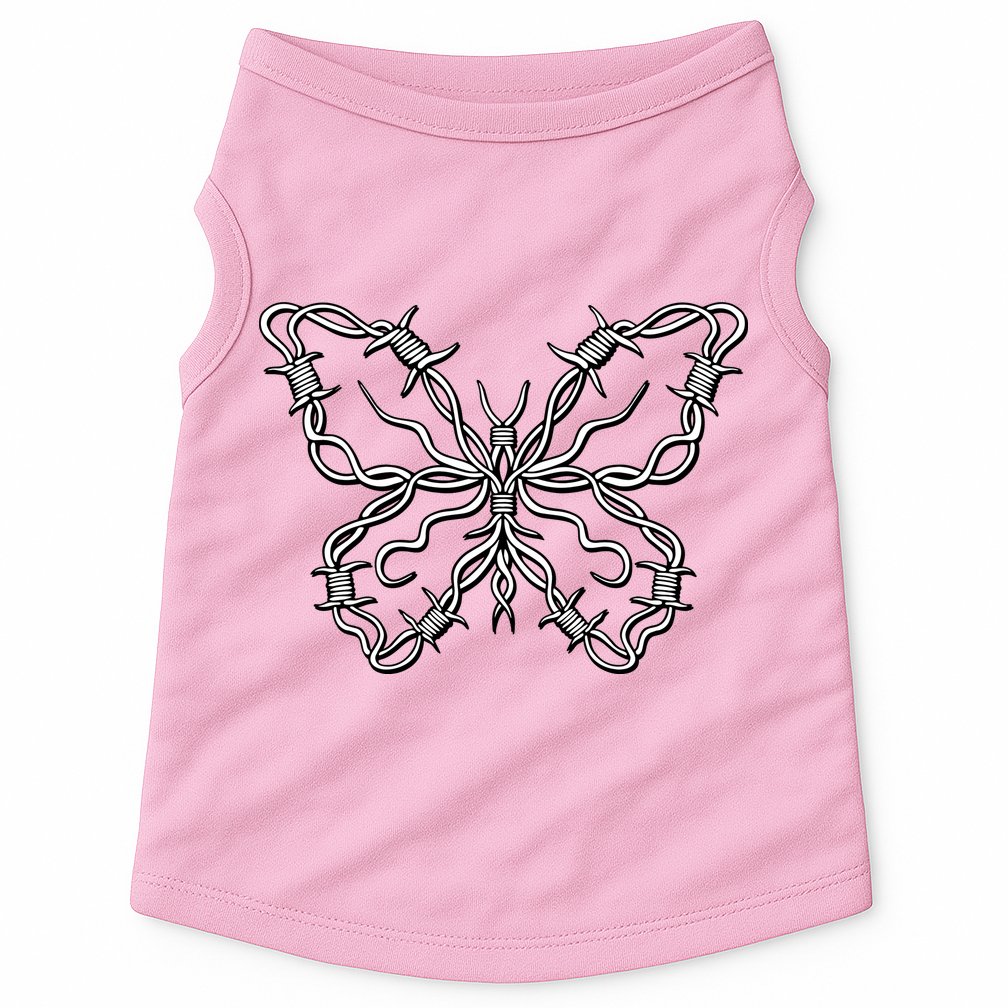 Barbed Wire Butterfly Doggie Tank