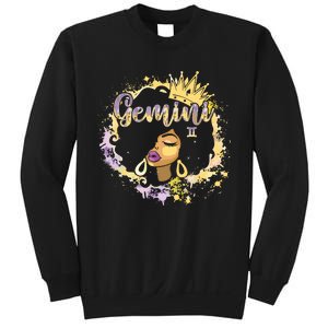 Black Women Birthday Melanin Girl Gemini Queen Sweatshirt