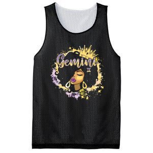 Black Women Birthday Melanin Girl Gemini Queen Mesh Reversible Basketball Jersey Tank