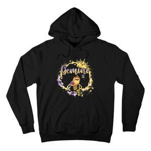 Black Women Birthday Melanin Girl Gemini Queen Tall Hoodie